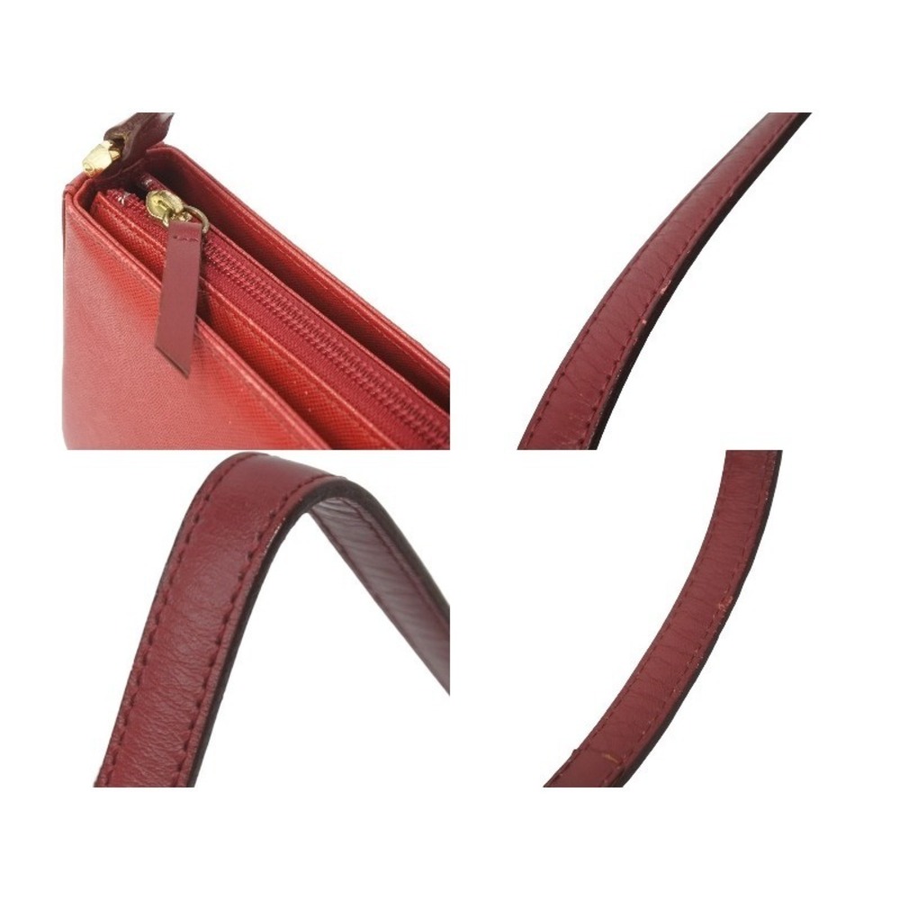 BURBERRY Nova Check shoulder bag logo red leather - Picture 5 of 9
